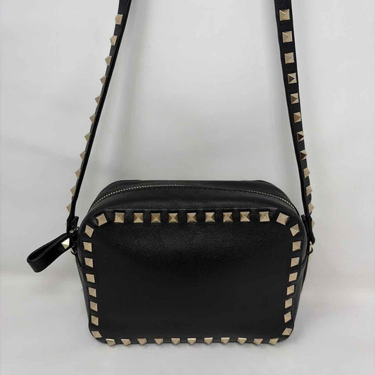 Pre-Owned Valentino Black Leather Designer Handbag