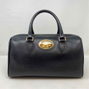 Pre-Owned Roberto Cavalli Black Leather Handbag