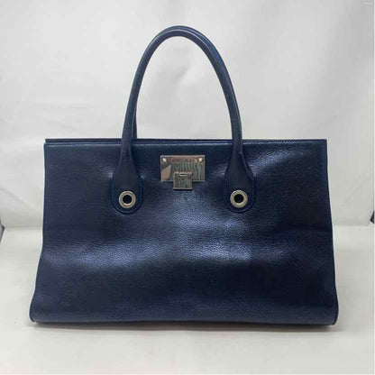 Pre-Owned Jimmy Choo Navy Leather Designer Handbag