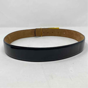 Pre-Owned Moschino Black Leather Belt