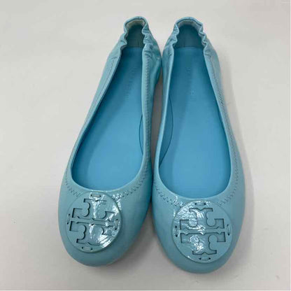 Pre-Owned Shoe Size 6.5 Tory Burch Light Blue Flats