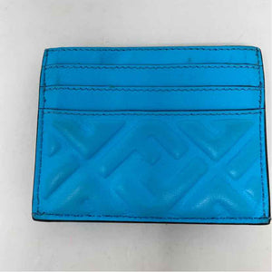 Pre-Owned Fendi Turqouise Leather Designer Wallet