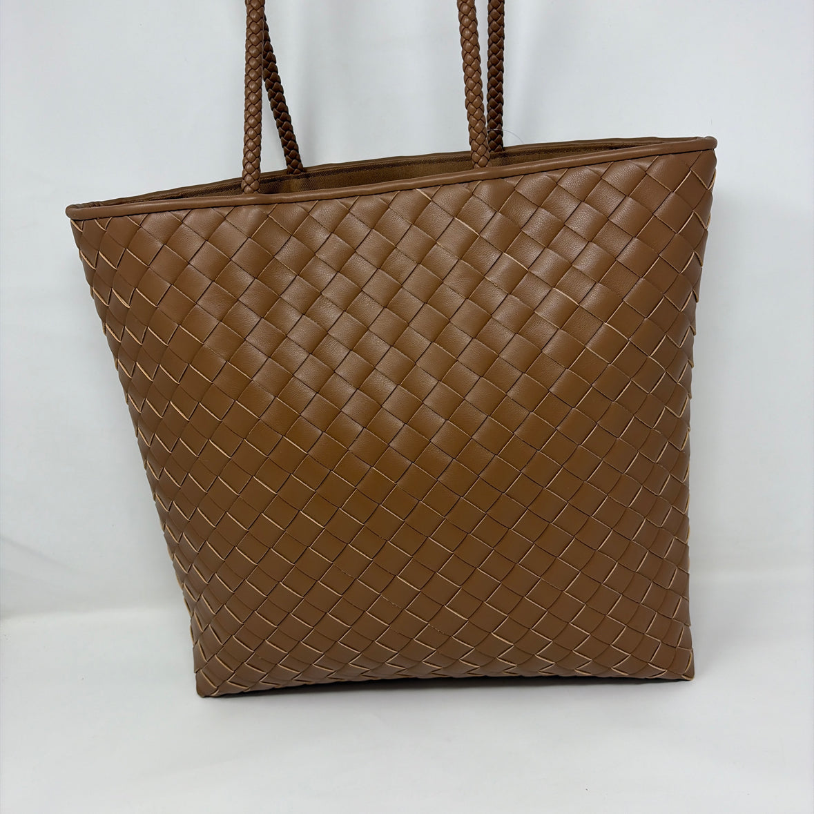 Pre-Owned Ann Taylor Brown Leather Handbag