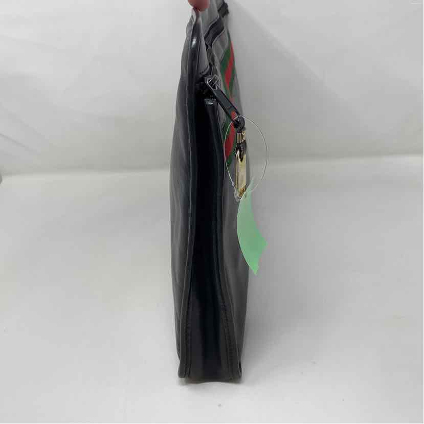 Pre-Owned Gucci Black Leather Designer Handbag