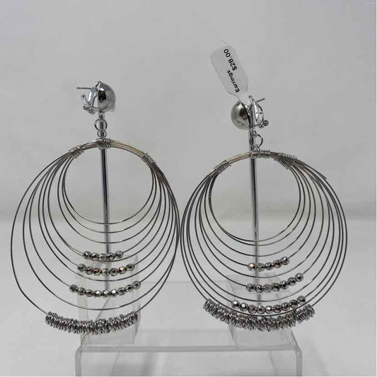 Silver Metal Earrings
