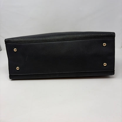Pre-Owned La Terre Black Coated Canvas Handbag