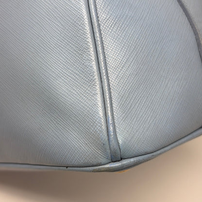 Pre-Owned Prada Light Blue Leather Designer Handbag