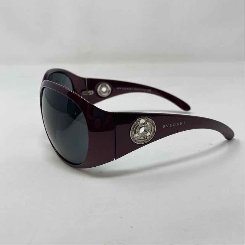Pre-Owned Bvlgari Burgundy Plastic Designer Sunglasses