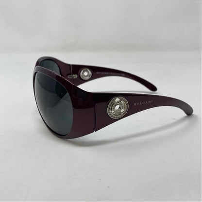 Pre-Owned Bvlgari Burgundy Plastic Designer Sunglasses