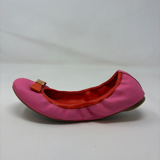 Pre-Owned Shoe Size 9 Tory Burch Pink Flats