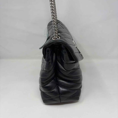 Pre-Owned Saint Laurent Black Leather Designer Handbag
