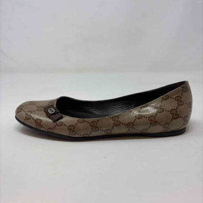 Pre-Owned Gucci Brown Leather Shoe Size 9.5 Designer Shoes