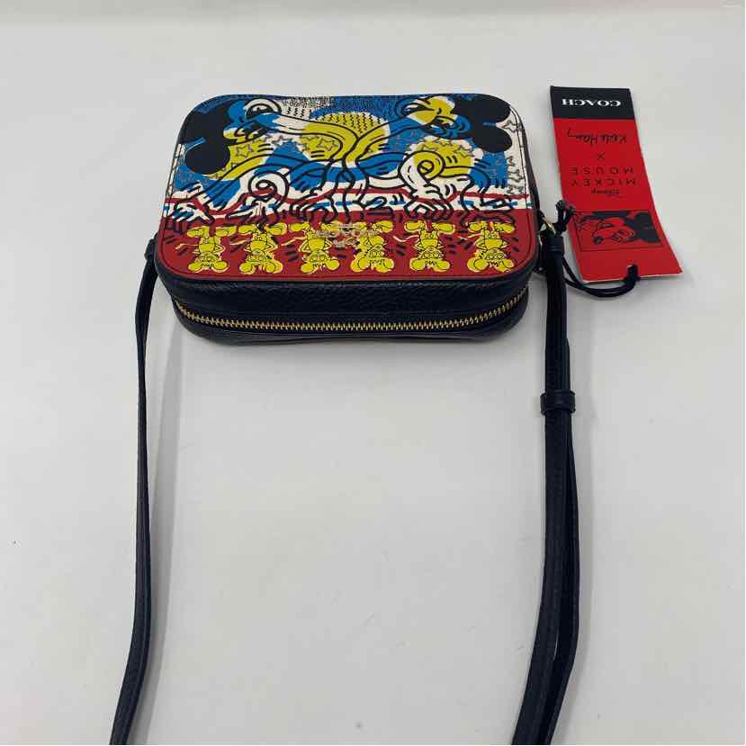 Pre-Owned Coach Black Multi Leather Handbag