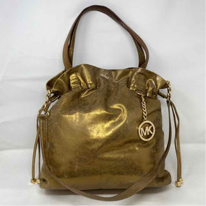 Pre-Owned MICHAEL by Michael Kors Gold Leather Handbag