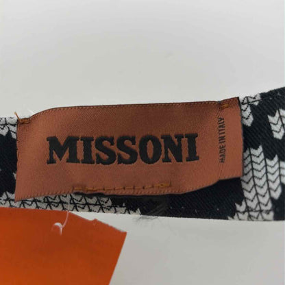 Pre-Owned Missoni Black/White Canvas Designer Hats