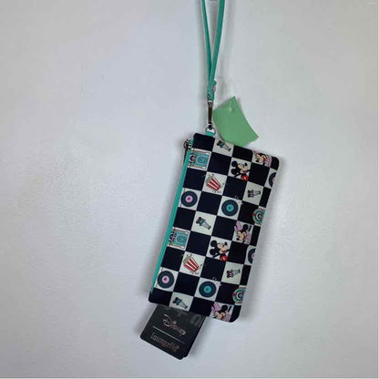Pre-Owned Disney + Loungefly Check Nylon Wristlet