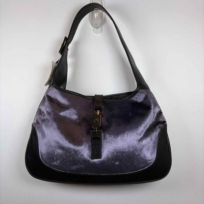 Pre-Owned Gucci Purple Velvet Designer Handbag