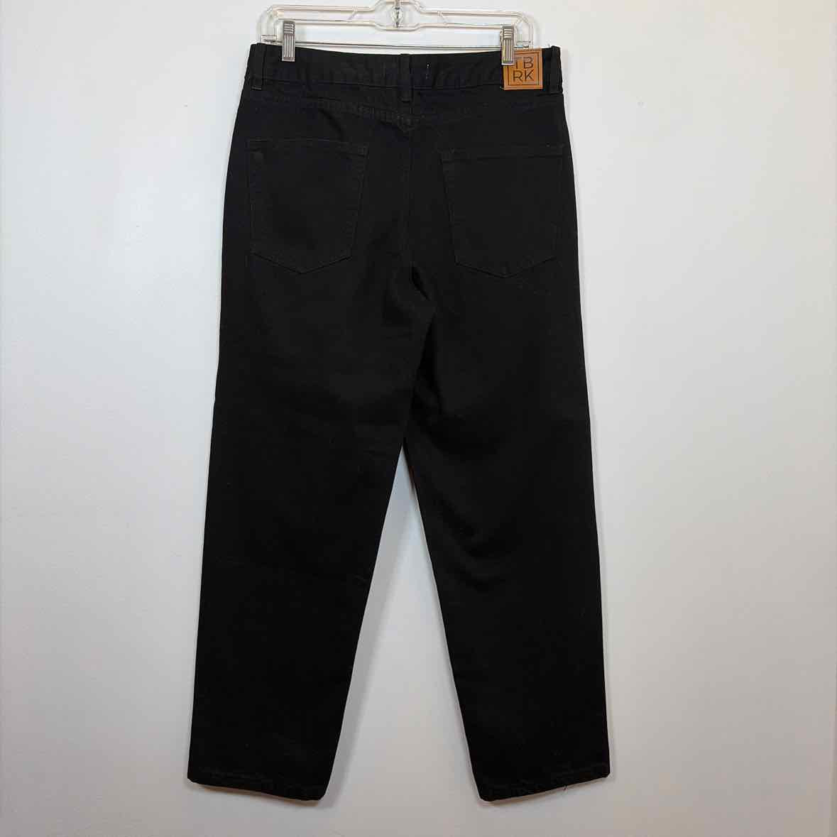 Pre-Owned Size 10/L Torn By Ronny Kobo Black Jeans