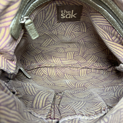 Pre-Owned The Sak Taupe Leather Handbag