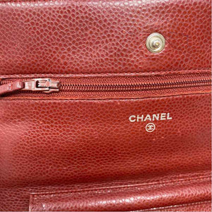 Pre-Owned Chanel Burgundy Leather Designer Handbag