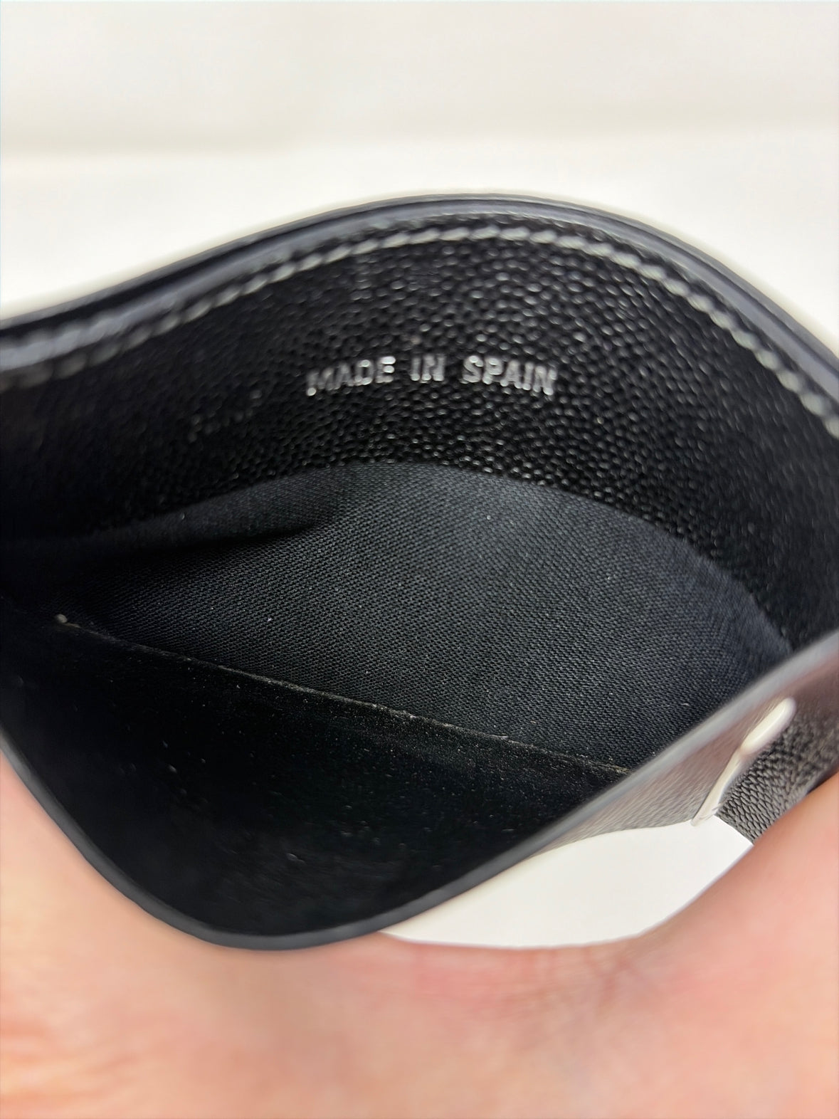 Pre-Owned Cartier Black Leather Designer Wallet