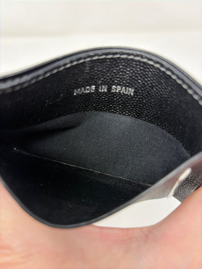 Pre-Owned Cartier Black Leather Designer Wallet