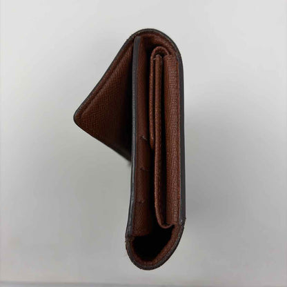 Pre-Owned Louis Vuitton Brown Coated Canvas Designer Wallet