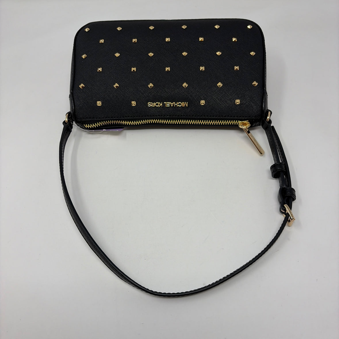 Pre-Owned Michael Kors Black/Gold Coated Canvas Handbag