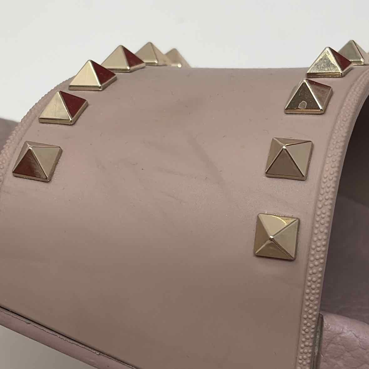 Pre-Owned Valentino Mauve Rubber Shoe Size 7.5 Designer Shoes