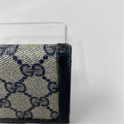 Pre-Owned Gucci Navy Canvas Designer Wallet