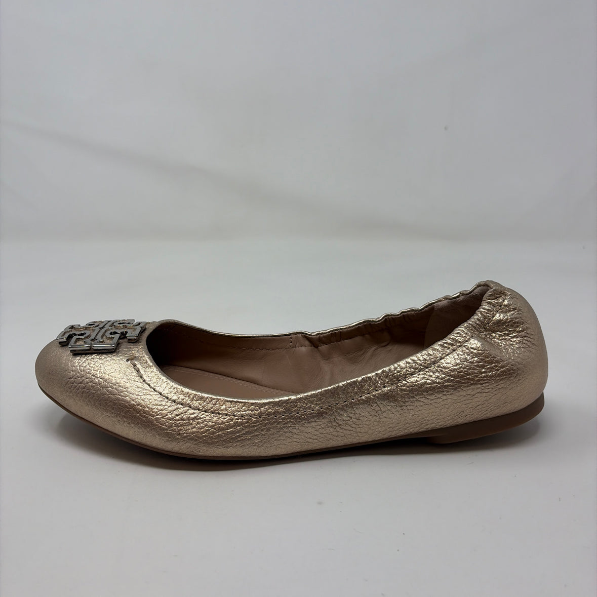Pre-Owned Shoe Size 8.5 Tory Burch Gold Flats