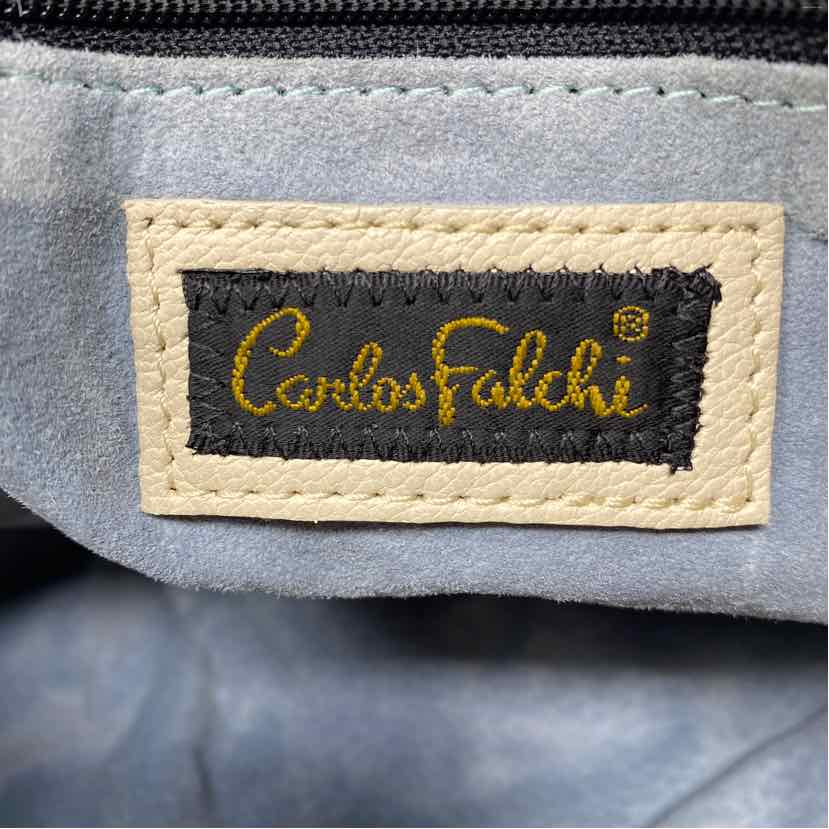 Pre-Owned Carlos Falchi Snake Print Python Handbag