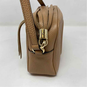 Pre-Owned Gucci Tan Leather Designer Handbag