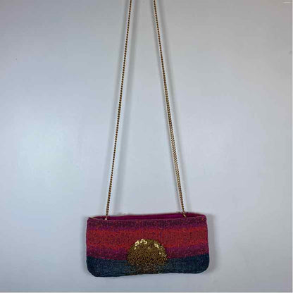 Pre-Owned Mary Frances Pink Multi Beaded Handbag