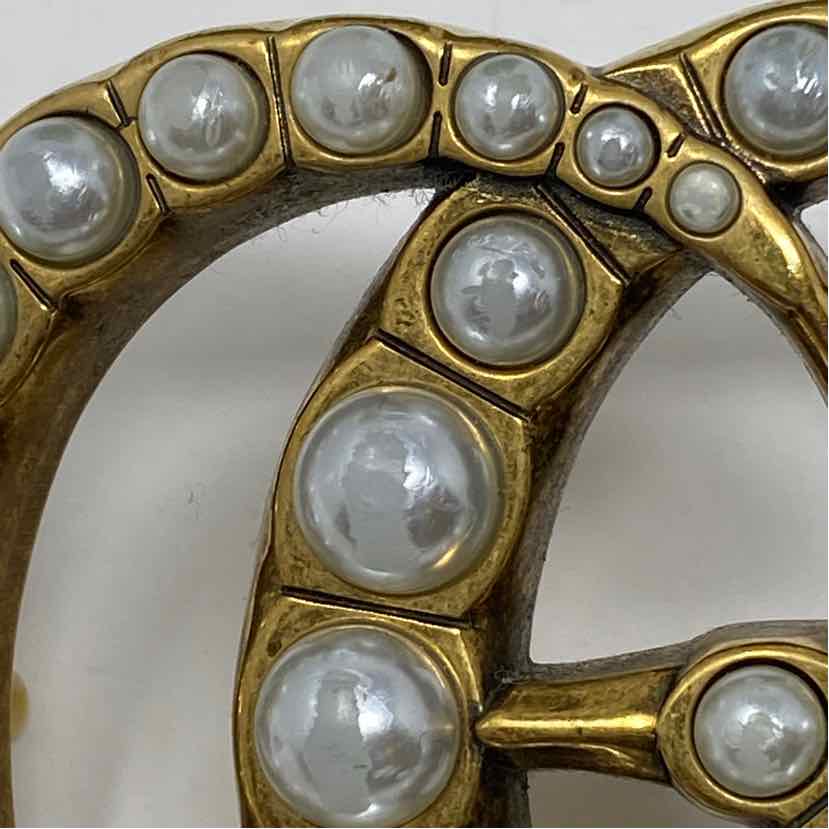 Pre-Owned Gucci Black Leather Designer Belt