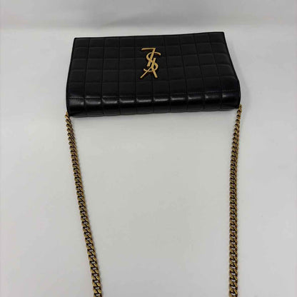 Pre-Owned Saint Laurent Black Leather Designer Handbag