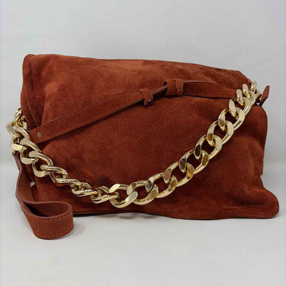 Pre-Owned Made in Italy Burnt Orange Leather Handbag
