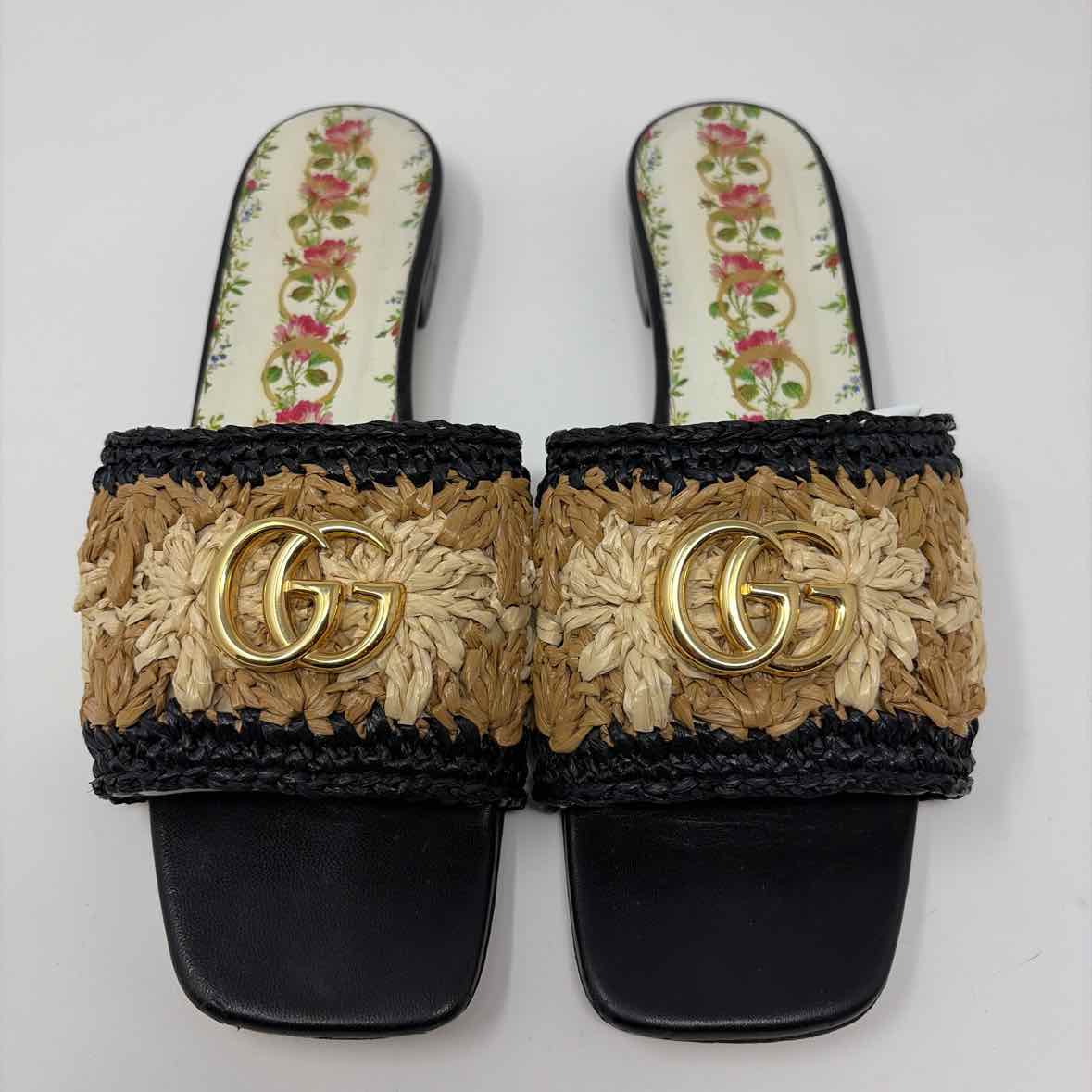 Pre-Owned Gucci Straw Straw Shoe Size 8 Designer Shoes