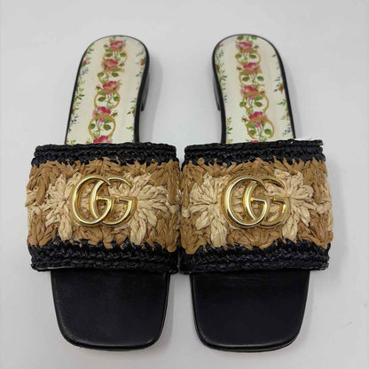 Pre-Owned Gucci Straw Straw Shoe Size 8 Designer Shoes