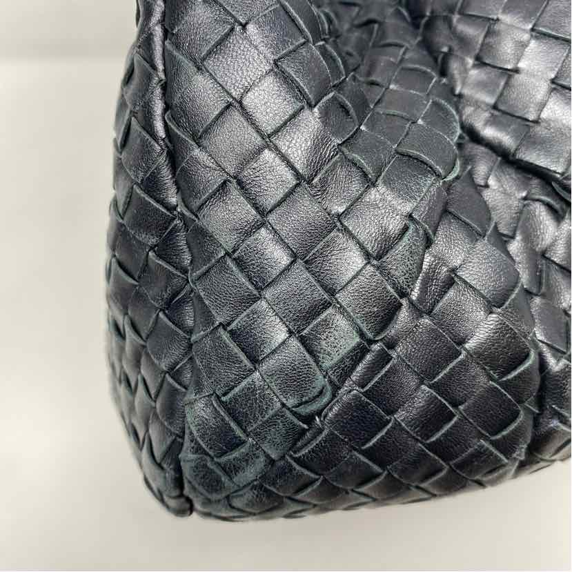 Pre-Owned Bottega Veneta Black Leather Designer Handbag