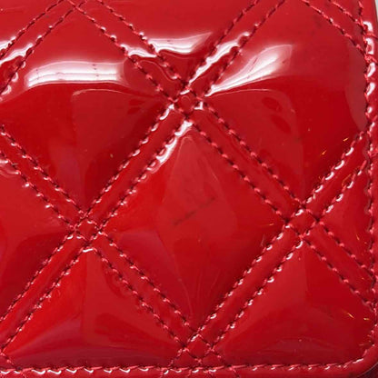 Pre-Owned Chanel Red Patent Designer Wallet