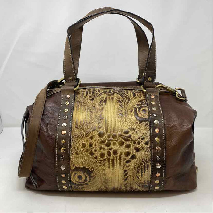 Pre-Owned Firenze La Model Brown Leather Handbag