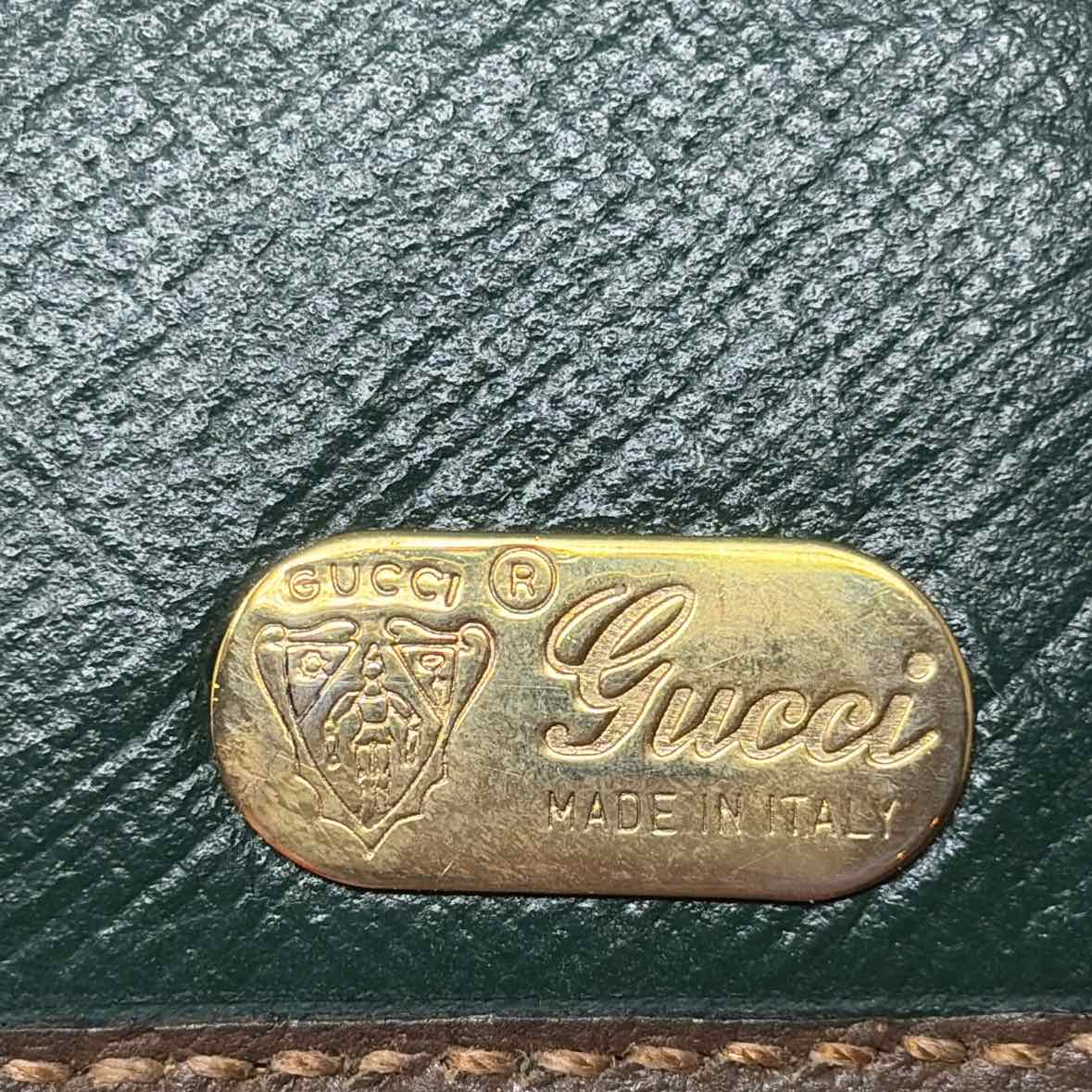Pre-Owned Gucci Brown Leather Designer Wallet