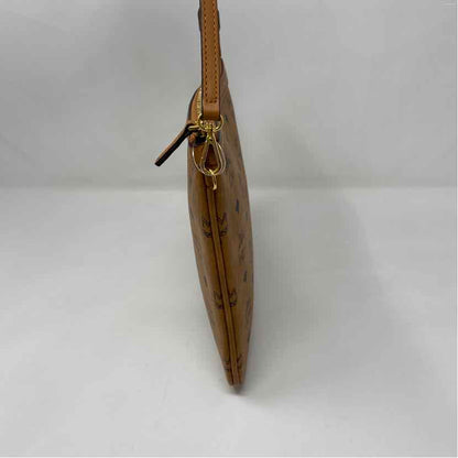 Pre-Owned MCM Cognac Leather Designer Handbag