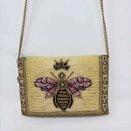 Pre-Owned Mary Frances Gold Multi Beaded Handbag