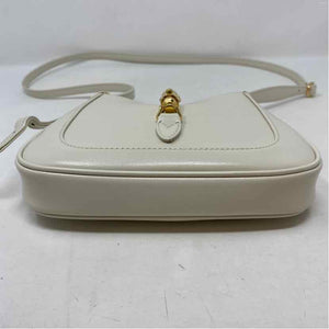 Pre-Owned Gucci Cream Leather Designer Handbag