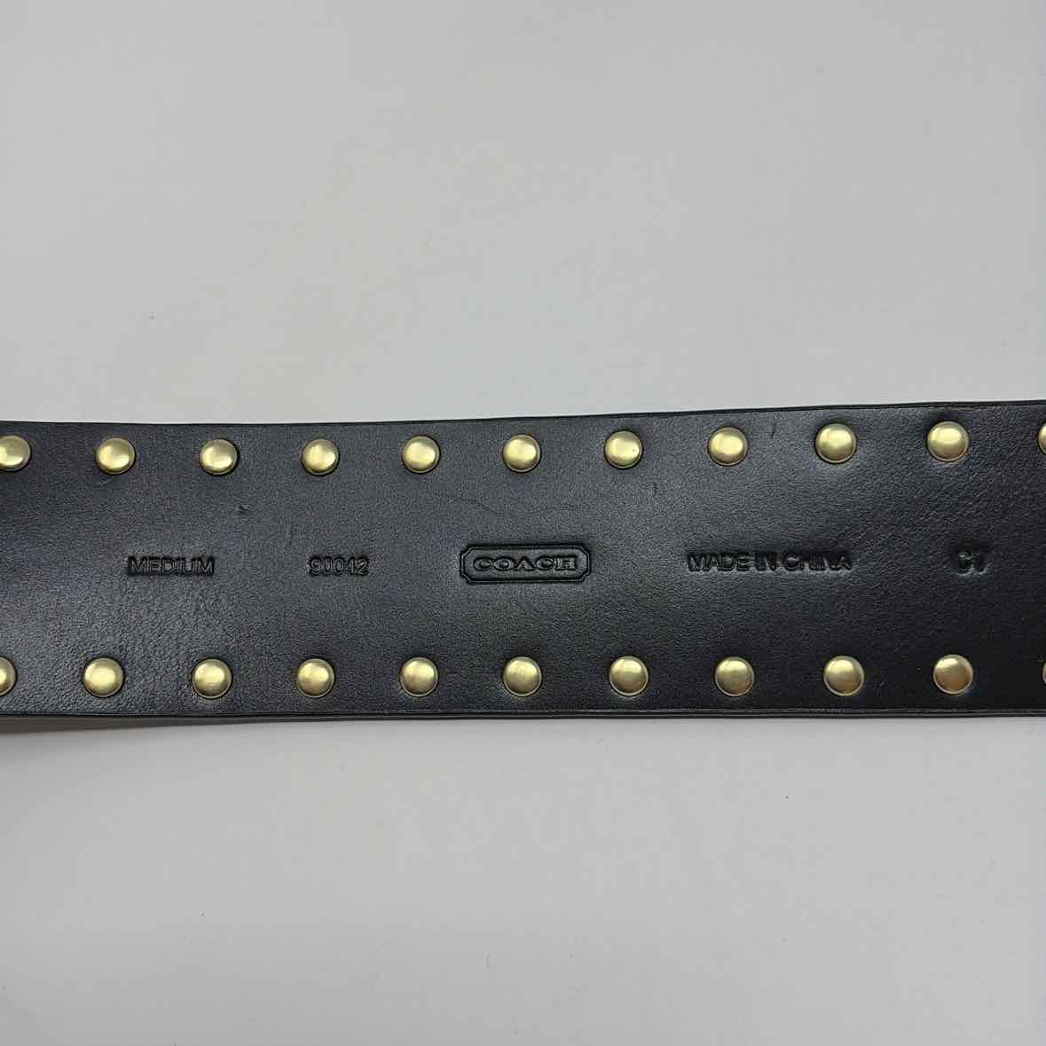 Pre-Owned Coach Black Leather Belt