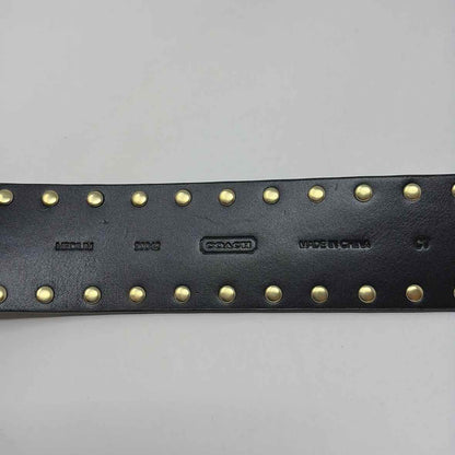 Pre-Owned Coach Black Leather Belt