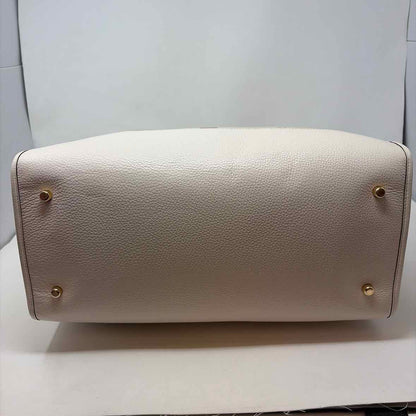 Pre-Owned Coach Cream Fabric Handbag