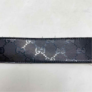 Pre-Owned Gucci Black Canvas Designer Belt